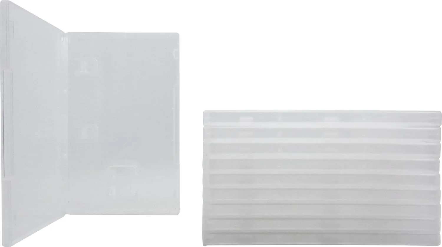 10mm Clear Game Cases - Compatible With Nintendo Switch - 1-Cartridge Capacity - VGBR10SWCL (10 Cases)