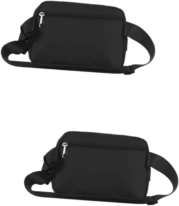 2pcs Pack Diagonal bag outdoor chest bag girls crossbody purse men's messenger bag waist belt bag side sling bag waist bag for travel outdoor pouch for men Multifunction fanny pack