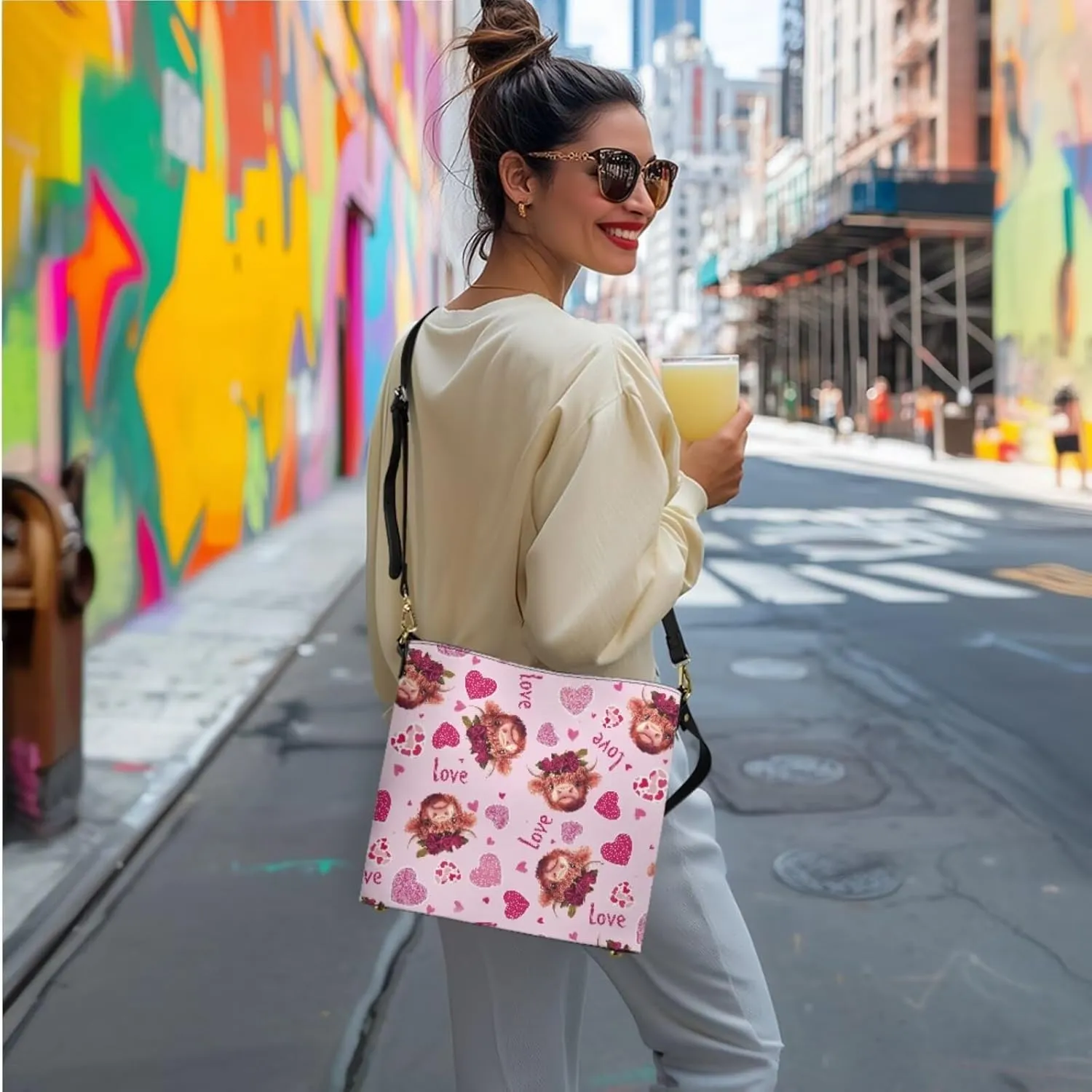 3 Piece Purse Sets for Women with Wallet Valentine's Day Satchel Tote Bags Leather Hobo Crossbody Bags
