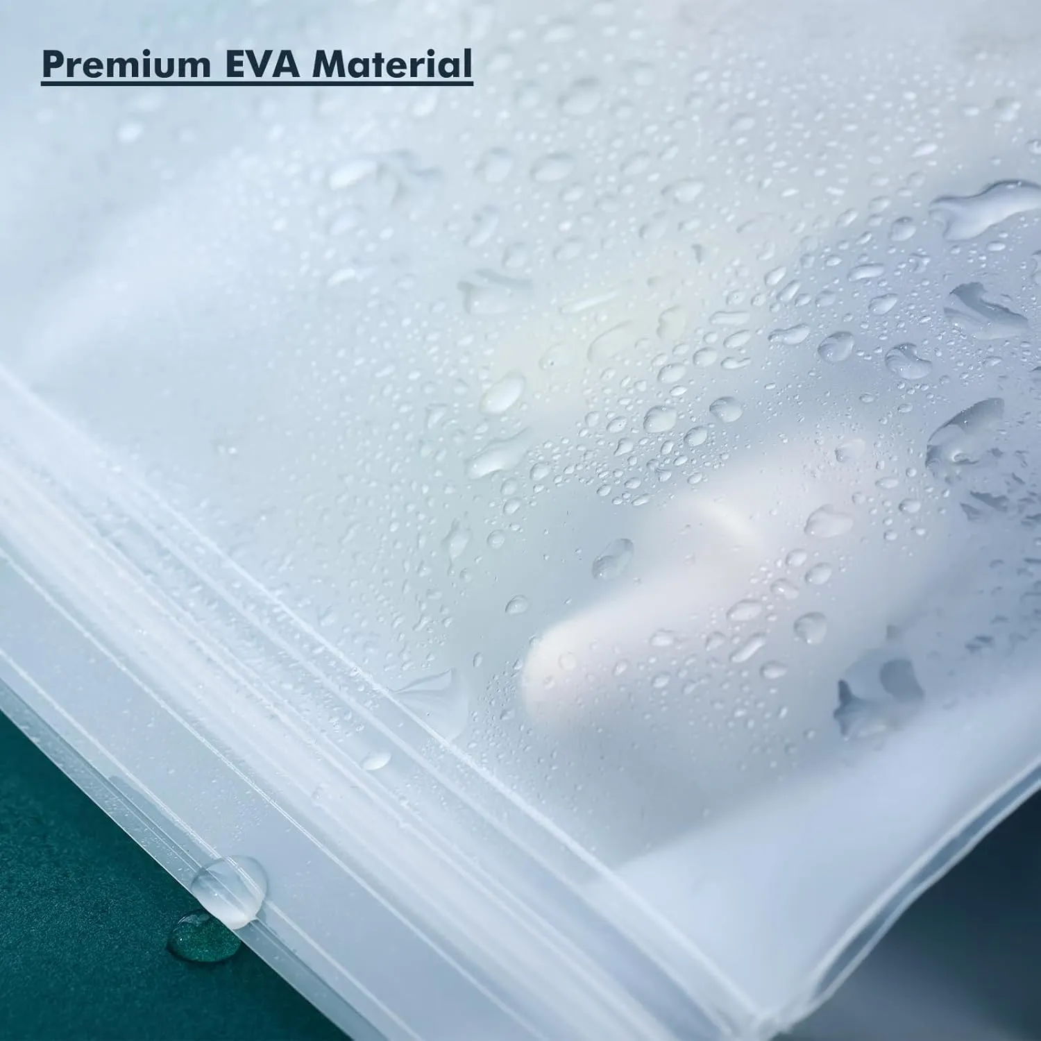 30 Pack Mini Clear Makeup Bag Organizer Cosmetic Zipper Pouch TSA Approved Small Travel Pouches for Toiletries Transparent EVA Reusable Waterproof Plastic Clear Gift Bags Bulk, Frosted, 8 x 6 x 2