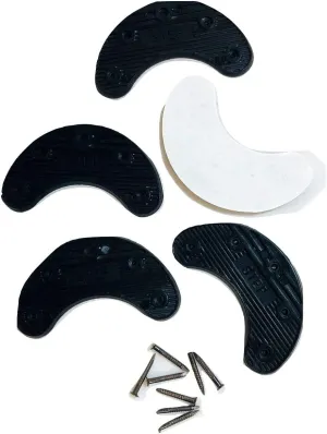 50 Pair of Heel Plates/Taps, Self Adhesive & Nails Extra Large for Shoes & Boots