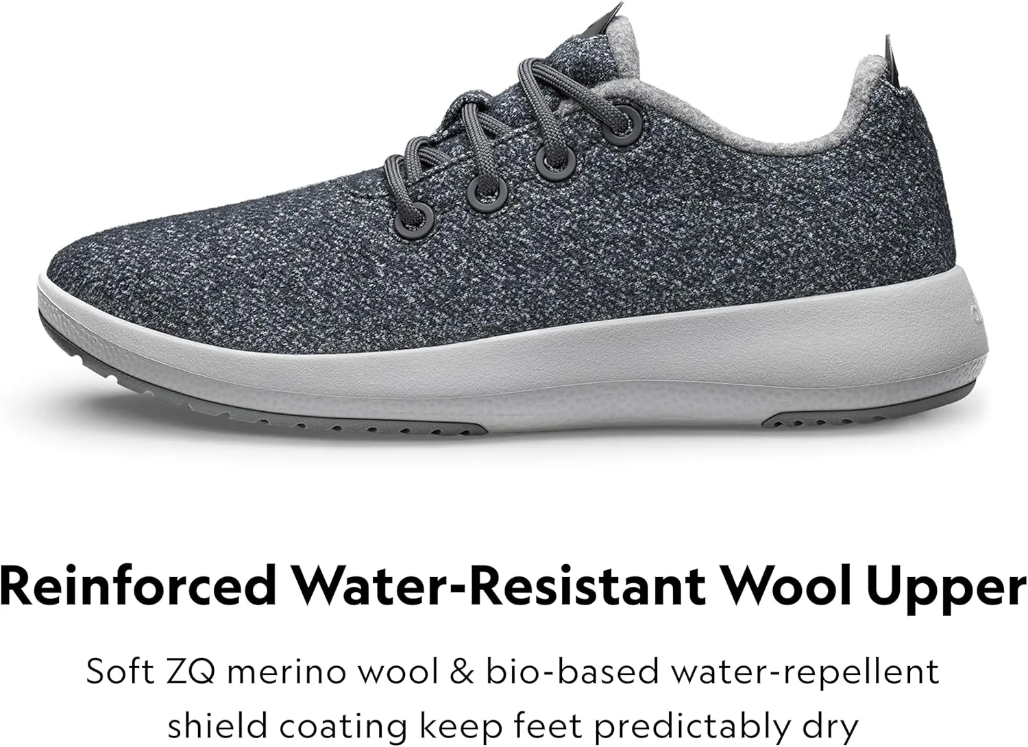 Allbirds Womens Wool Runner Mizzles Water-Repellent Breathable Casual Walking Sneakers Made with Eco-Friendly Merino Wool