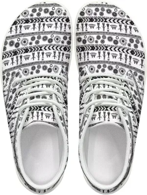 Aztec Comfortable Wide Walking Shoes Fashion Barefoot Sneakers for Men Breathable Waterproof Soft EVA Sole Anti-Skid Trail Running Shoes for Outdoor US 5-14 White Sole