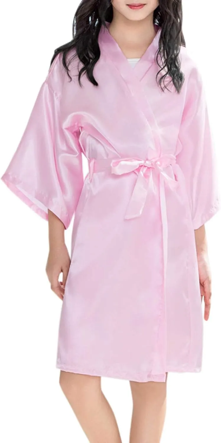 Bathrobe Girl Kimono Style Children Baby Coat Printed Robes Kid Clothes Sleepwear Summer Thick Jackets for Kids
