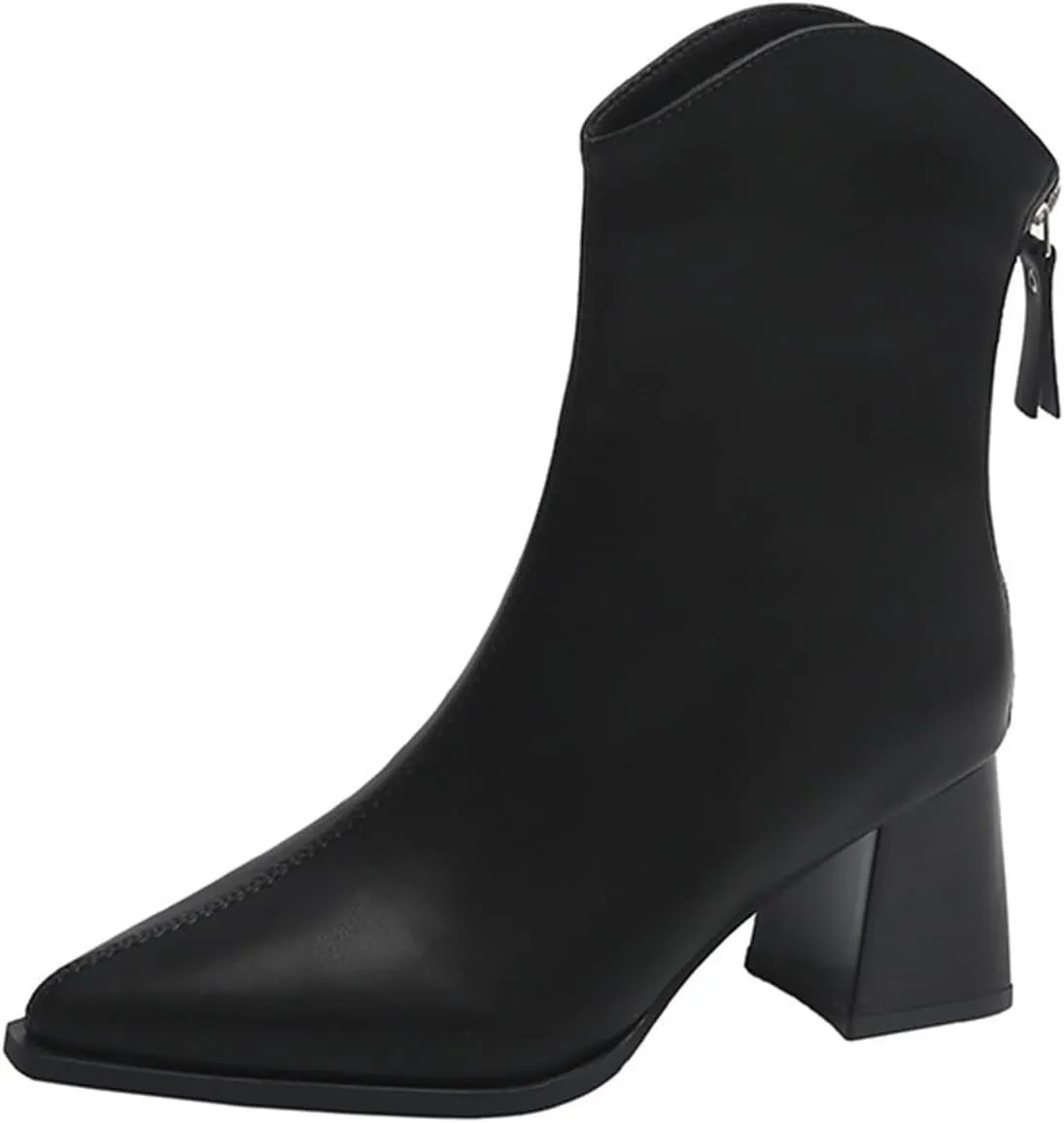 Botines Para Mujer Wide Boots Winter Heels Ladies Low Heel Boots Black Boots Ankle Grey Leather Booties Women Ankle Boots