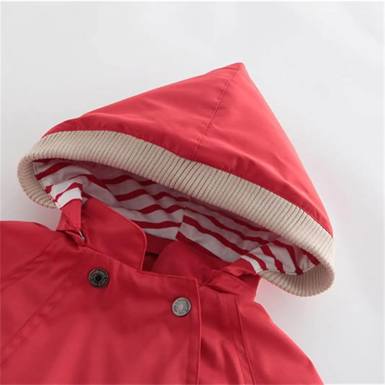 Boys Girls Jackets with Detachable Hooded, Fall Winter Windbreaker Zipper Water Proof Rain Coat Outerwear 1-9 Years