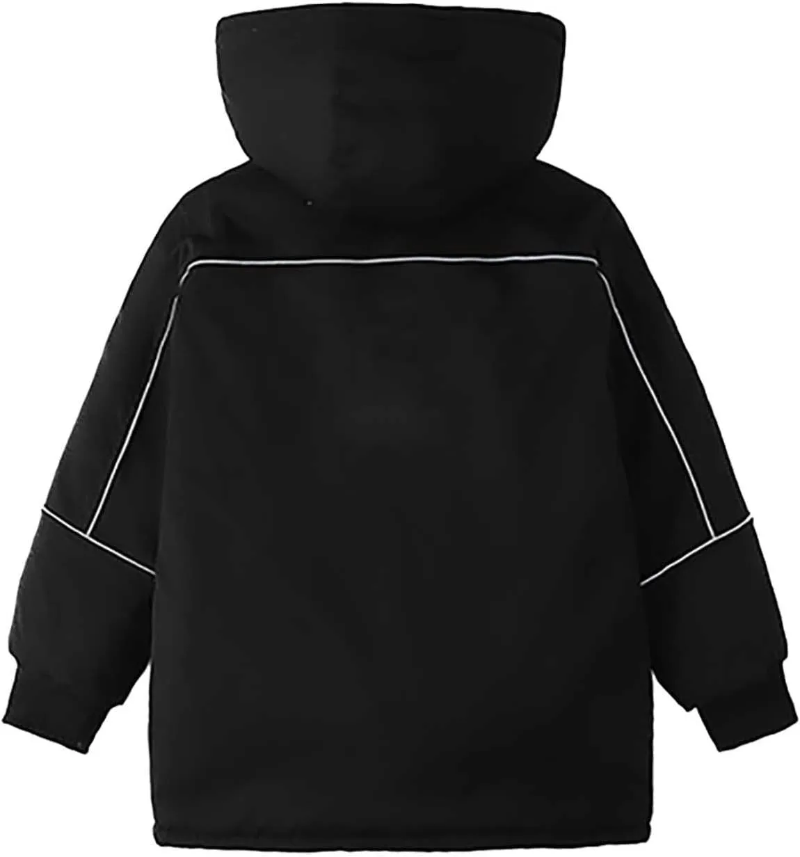 Boys Warm Winter Coat Long Parka Fleece Lined Windbreaker Puffer Jacket Outerwear with Hood Pockets 5-15 Years