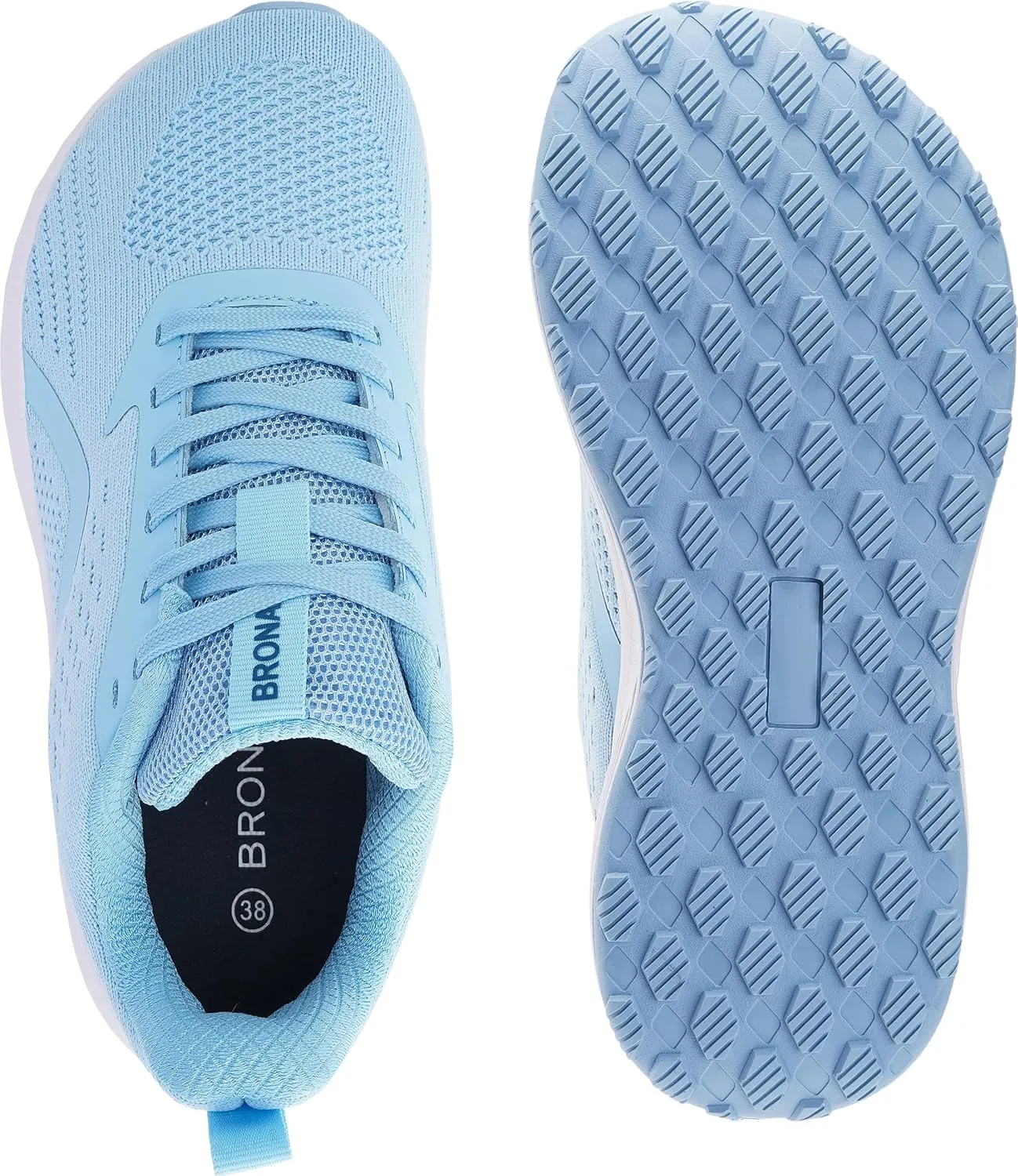BRONAX Women's Wide Toe Box Road Running Shoes | Wide Athletic Tennis Sneakers with Rubber Outsole