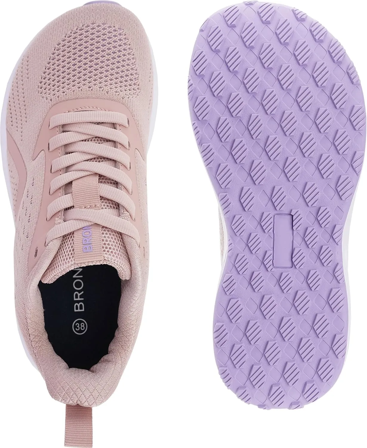 BRONAX Women's Wide Toe Box Road Running Shoes | Wide Athletic Tennis Sneakers with Rubber Outsole