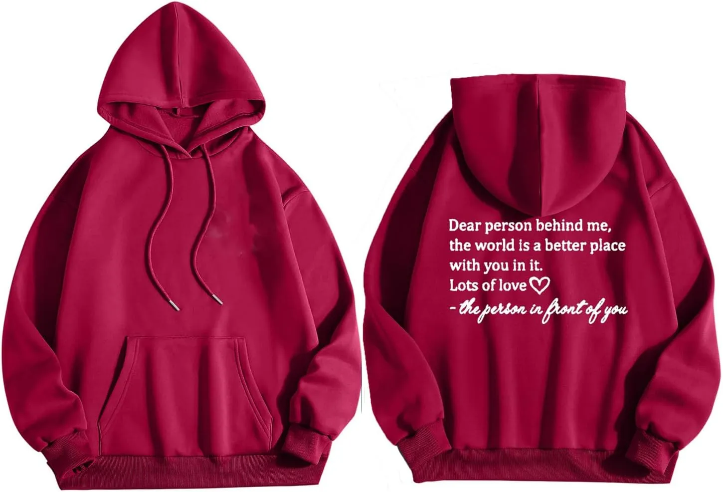 Ceboyel Womens Trendy Hoodies With Sayings Long Sleeve Sweatshirts Pullover Casual Tops Y2K Teen Girls Clothing