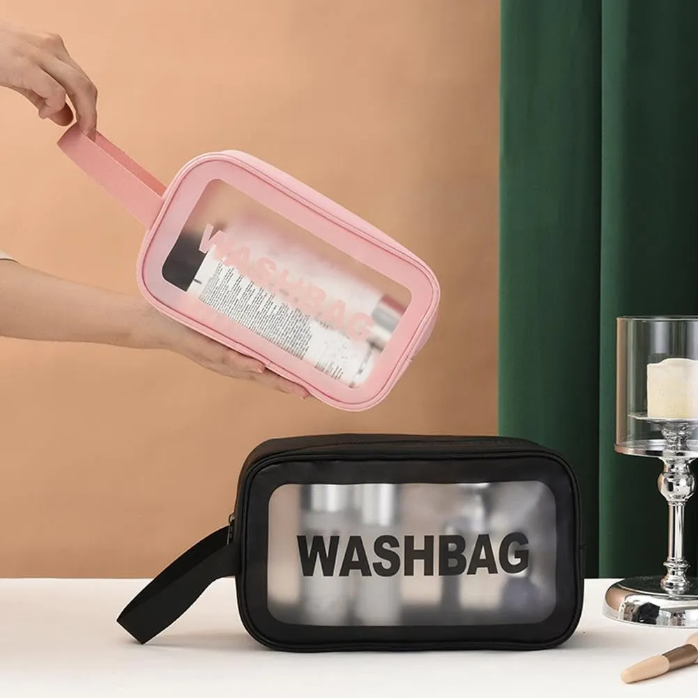 Clear Makeup Bags,PVC Waterproof Travel Small Pouches Clear Pouch with Zipper,Clear Travel Bag for Liquids Toiletries, Makeup Cosmetic Bag Organizer for Women Men