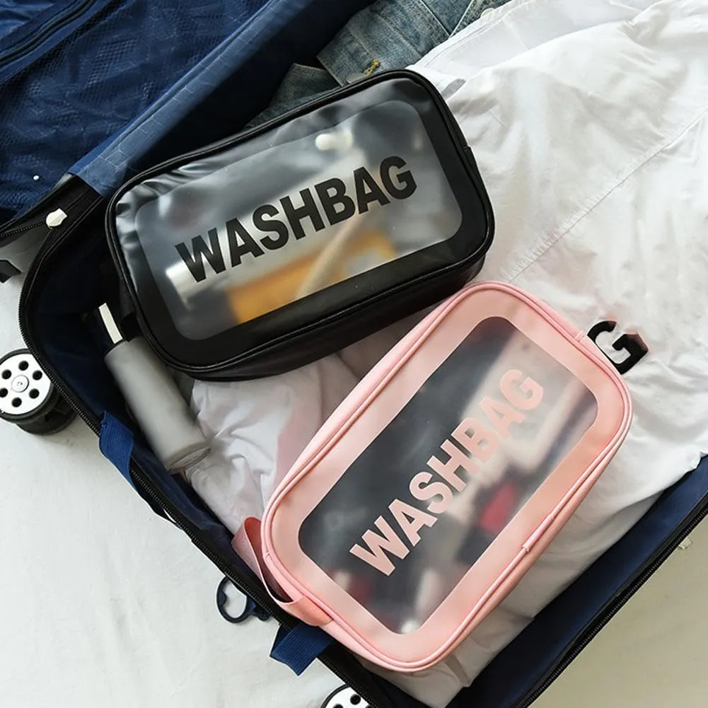 Clear Makeup Bags,PVC Waterproof Travel Small Pouches Clear Pouch with Zipper,Clear Travel Bag for Liquids Toiletries, Makeup Cosmetic Bag Organizer for Women Men