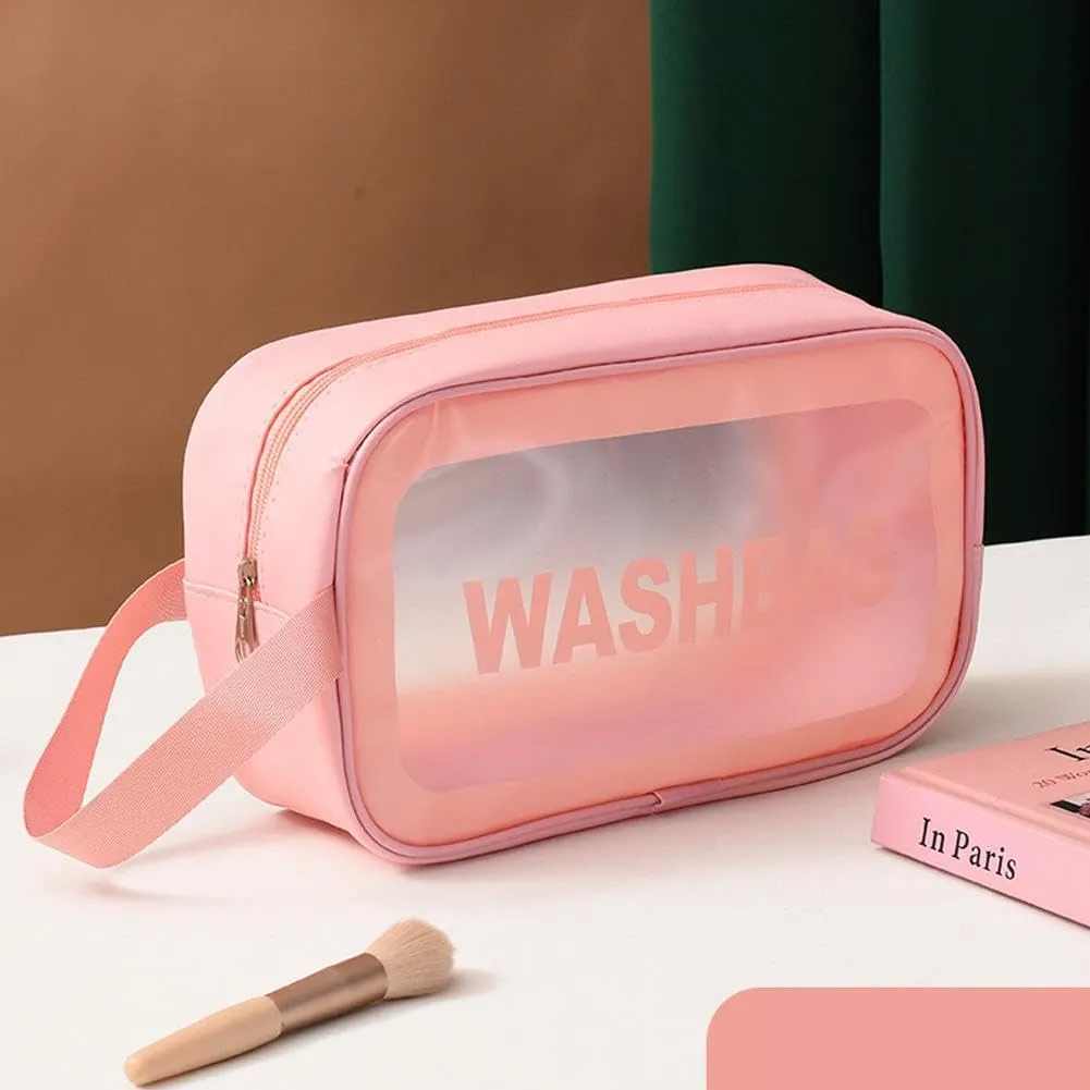 Clear Makeup Bags,PVC Waterproof Travel Small Pouches Clear Pouch with Zipper,Clear Travel Bag for Liquids Toiletries, Makeup Cosmetic Bag Organizer for Women Men