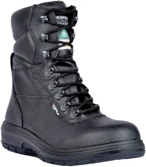 COFRA Leather Work Boots - US ROAD Treadless Asphalt Footwear with Composite Safety Toe & Heat Defender Nitrile Rubber Outsole - Size 9