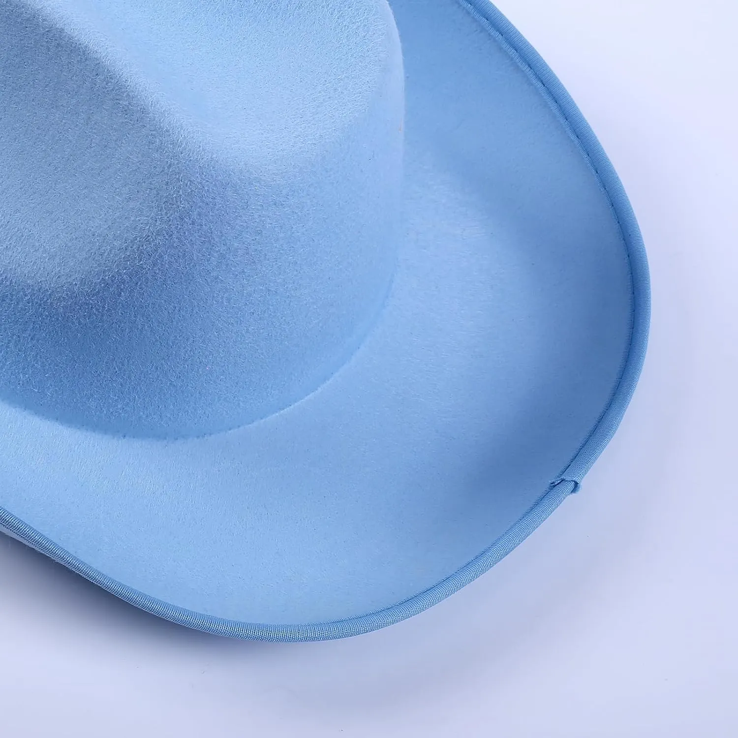 COLLECT PRESENT Plain Felt Cowboy & Cowgirl Hat for Men, Women, and Teens | Western Studded Cowboy Hat in Adult Sizes