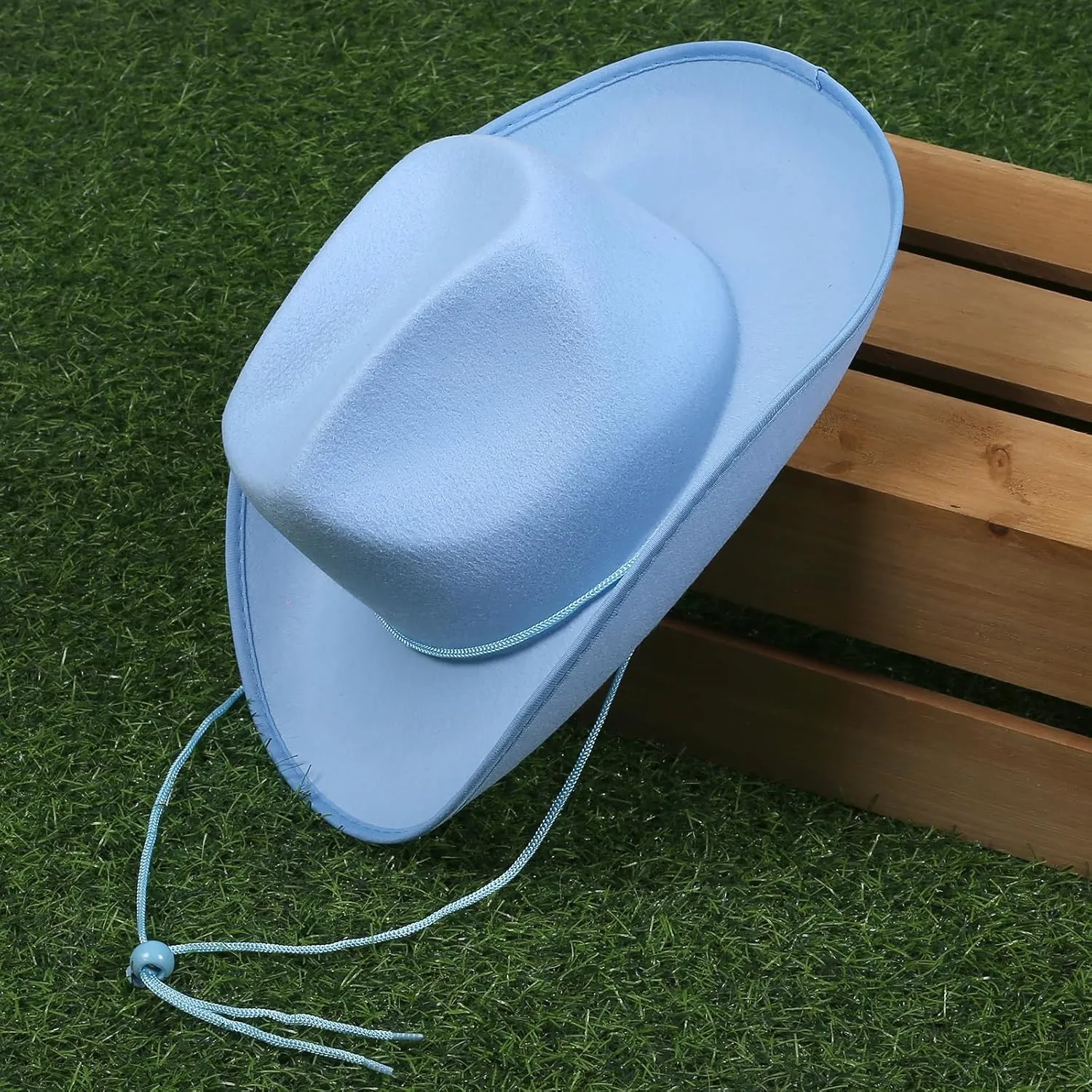 COLLECT PRESENT Plain Felt Cowboy & Cowgirl Hat for Men, Women, and Teens | Western Studded Cowboy Hat in Adult Sizes