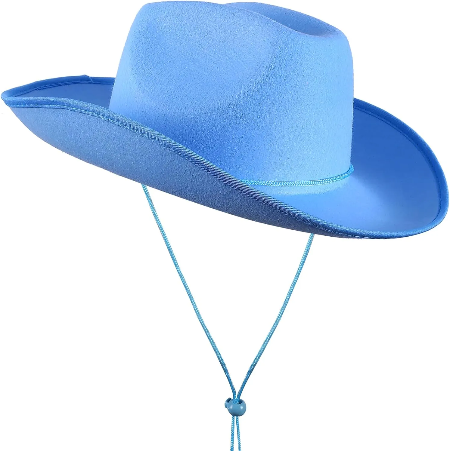 COLLECT PRESENT Plain Felt Cowboy & Cowgirl Hat for Men, Women, and Teens | Western Studded Cowboy Hat in Adult Sizes