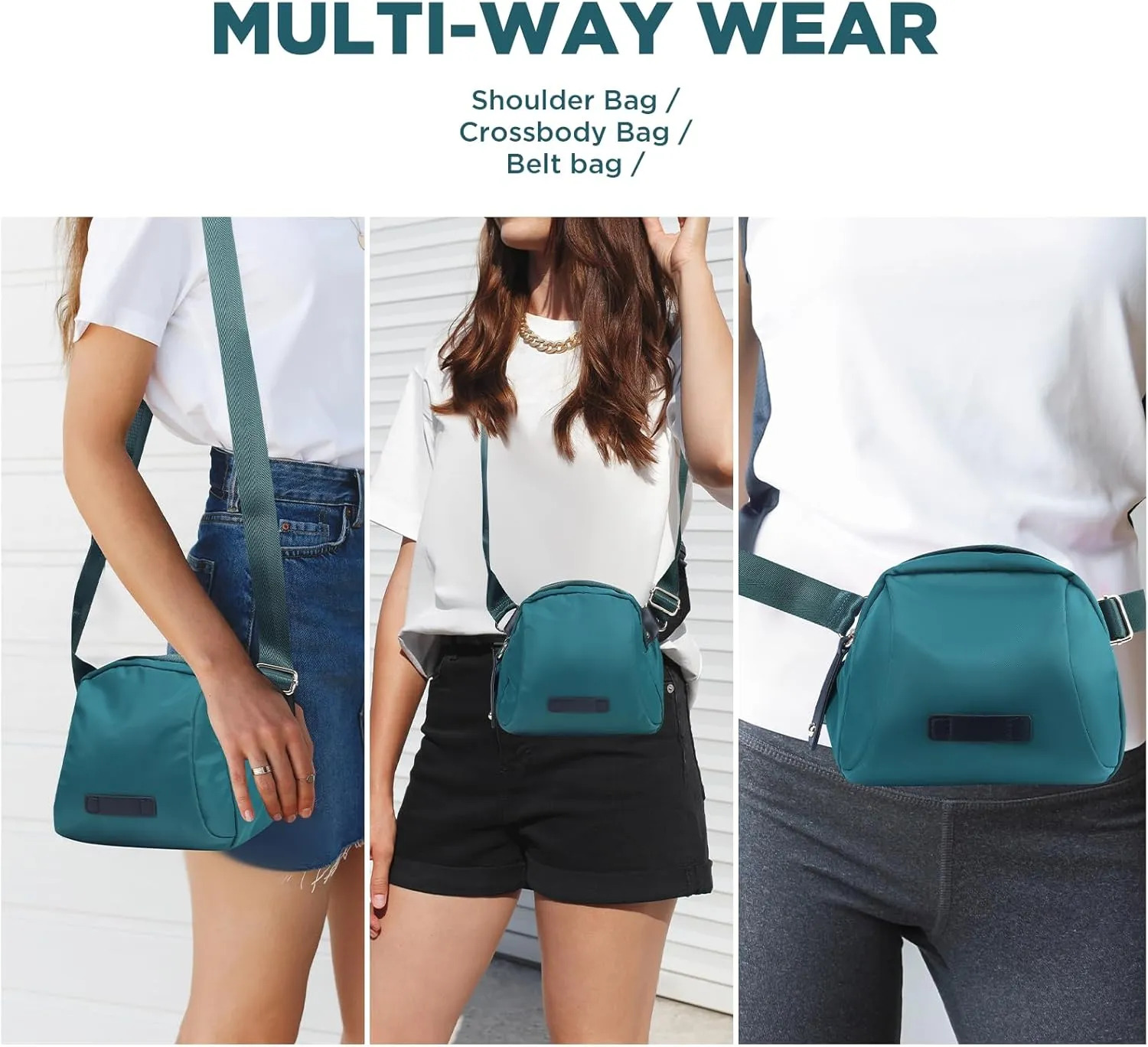 Crossbody Bag for Women Nylon Small Shoulder Bag Trendy Phone Purse Handbags with Wide Adjustable Strap