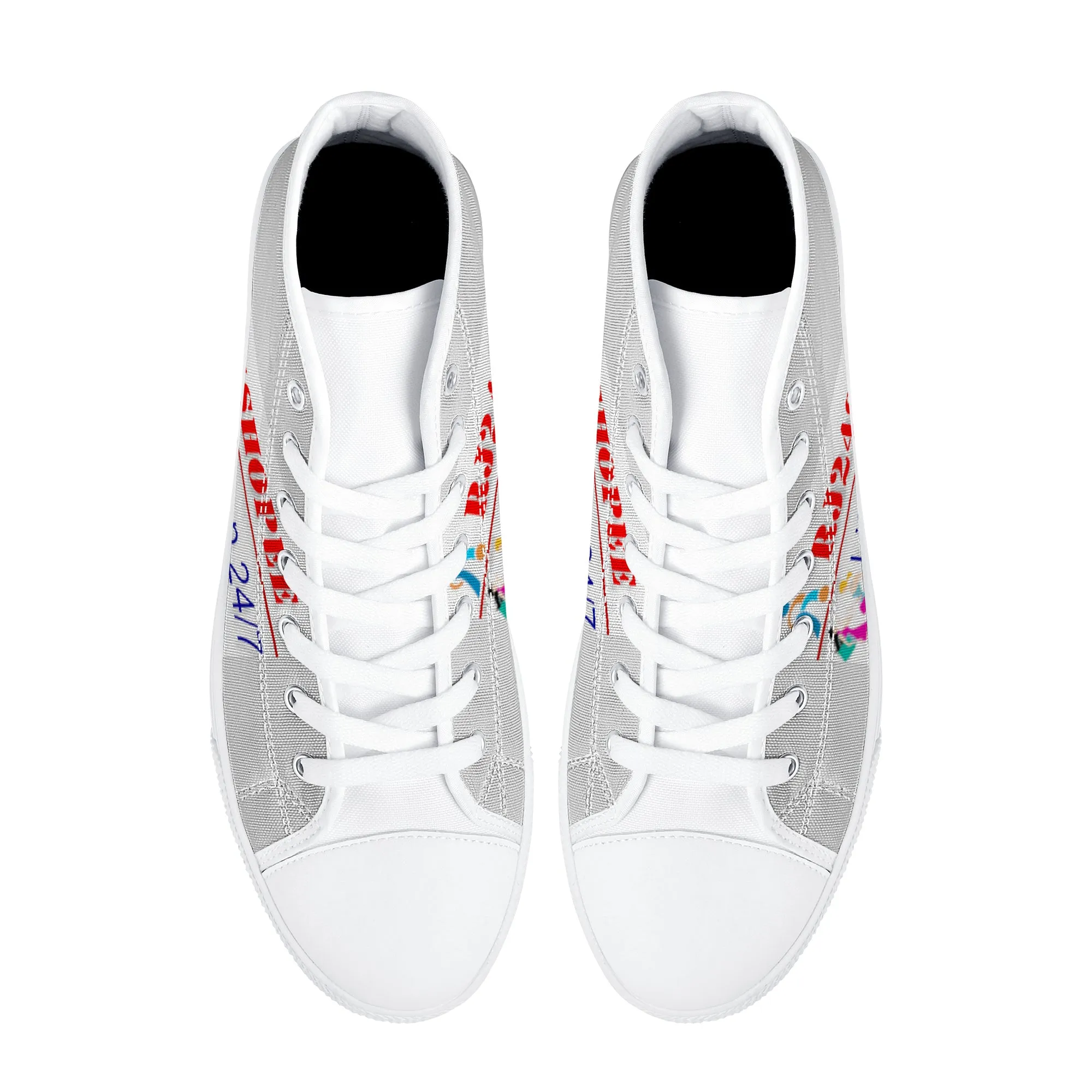 D25 High-Top Canvas Shoes - White