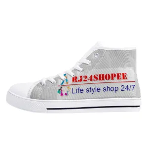 D25 High-Top Canvas Shoes - White