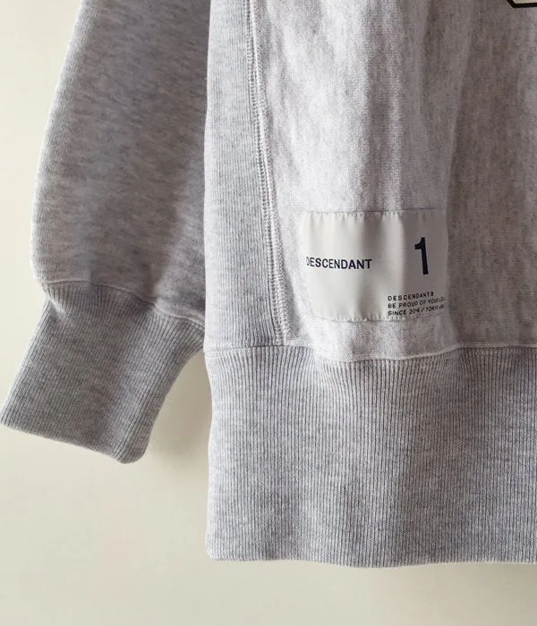 DESCENDANT/CRUSTER CREW NECK SWEATSHIRT 01 (GRAY)