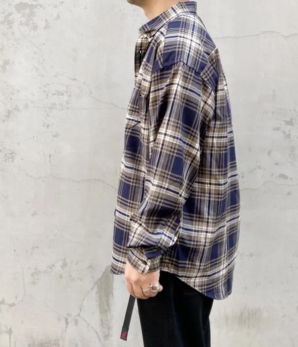DESCENDANT/HYANNIS B.D LS SHIRT FULL SIZE (BEIGE)
