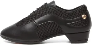 DKZSYIM Women&Men Ballroom Dance Practice Shoes Closed Toe Latin Tango Modern Dance Teaching Shoes,Model WZSP709