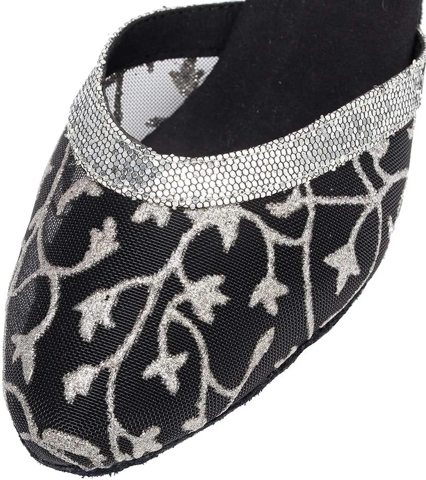 DKZSYIM Women's Latin Dance Shoes Ballroom Performance Practice Net Surface Dance Shoes,Model YCL132