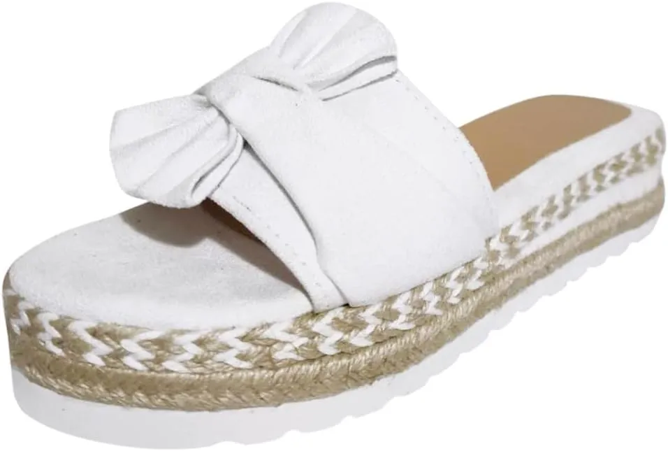 Eduavar Espadrille Sandals for Women, Comfortable Sandals for Women Platform Sandals Summer Travel Beach Sandals Slippers