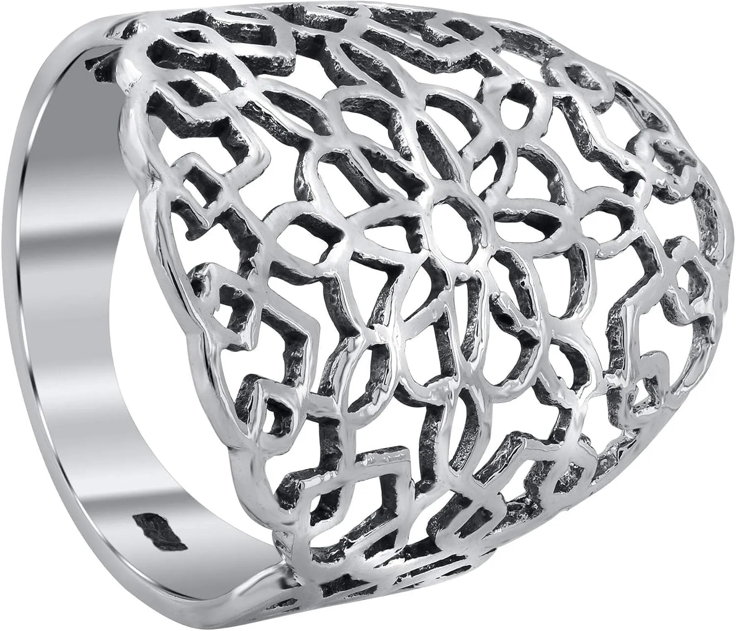 Floral Filigree 925 Sterling Silver Ring