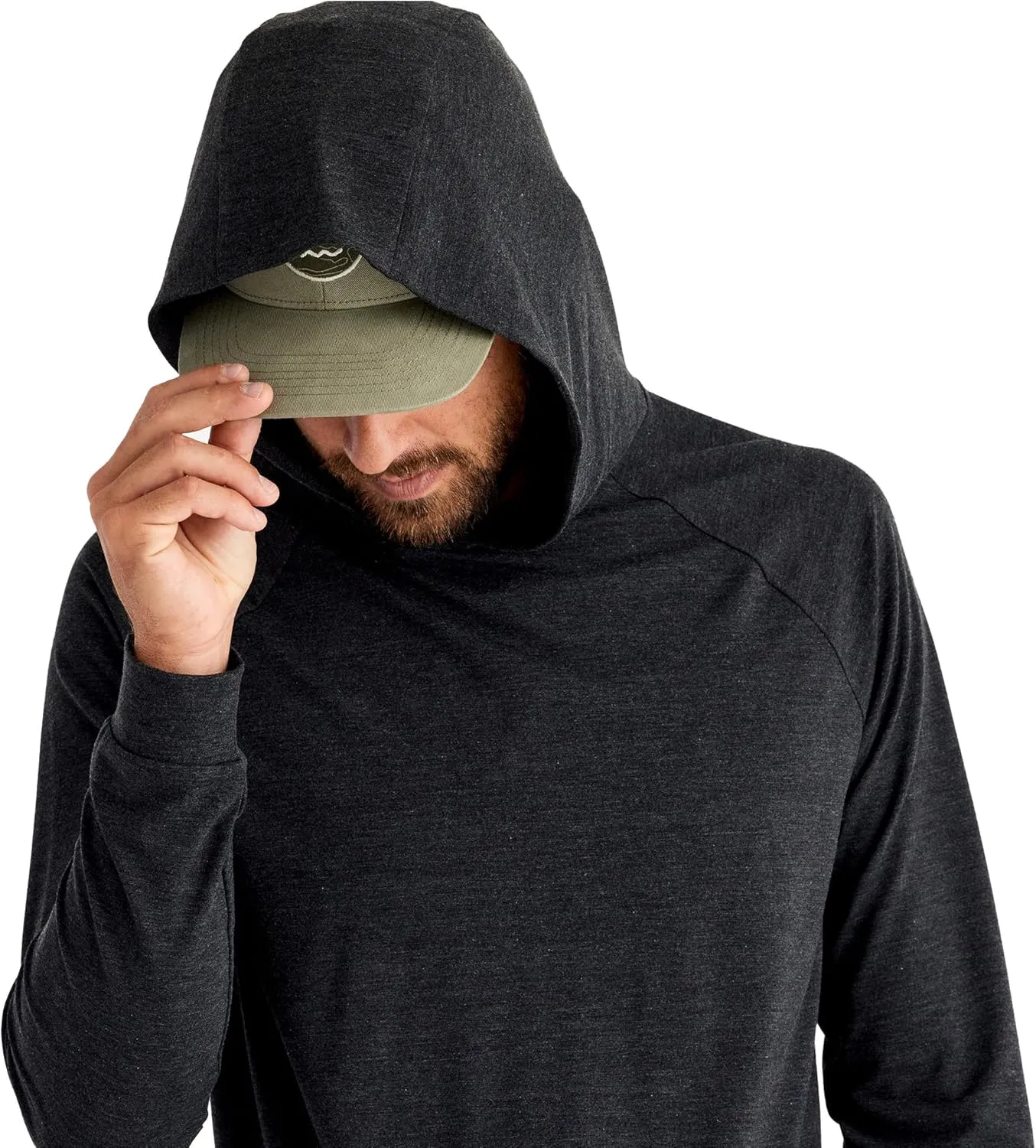 Free Fly Men's Flex Hoodie - Bamboo Viscose Sun Hoodie UPF 50  Sun Protection, Men's Pullover Hooded Shirts