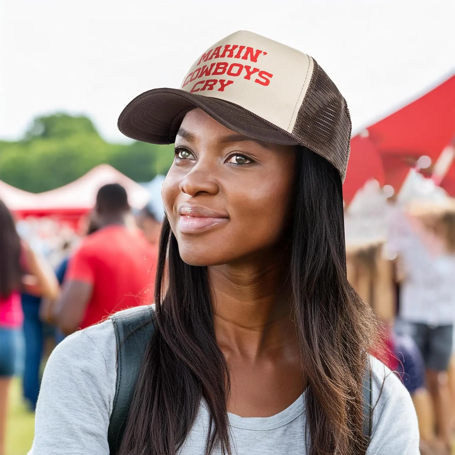Funky Junque Premium Mesh Snapback Trucker Hat - Stylish Comfort for All - Patriotic, Humor & More