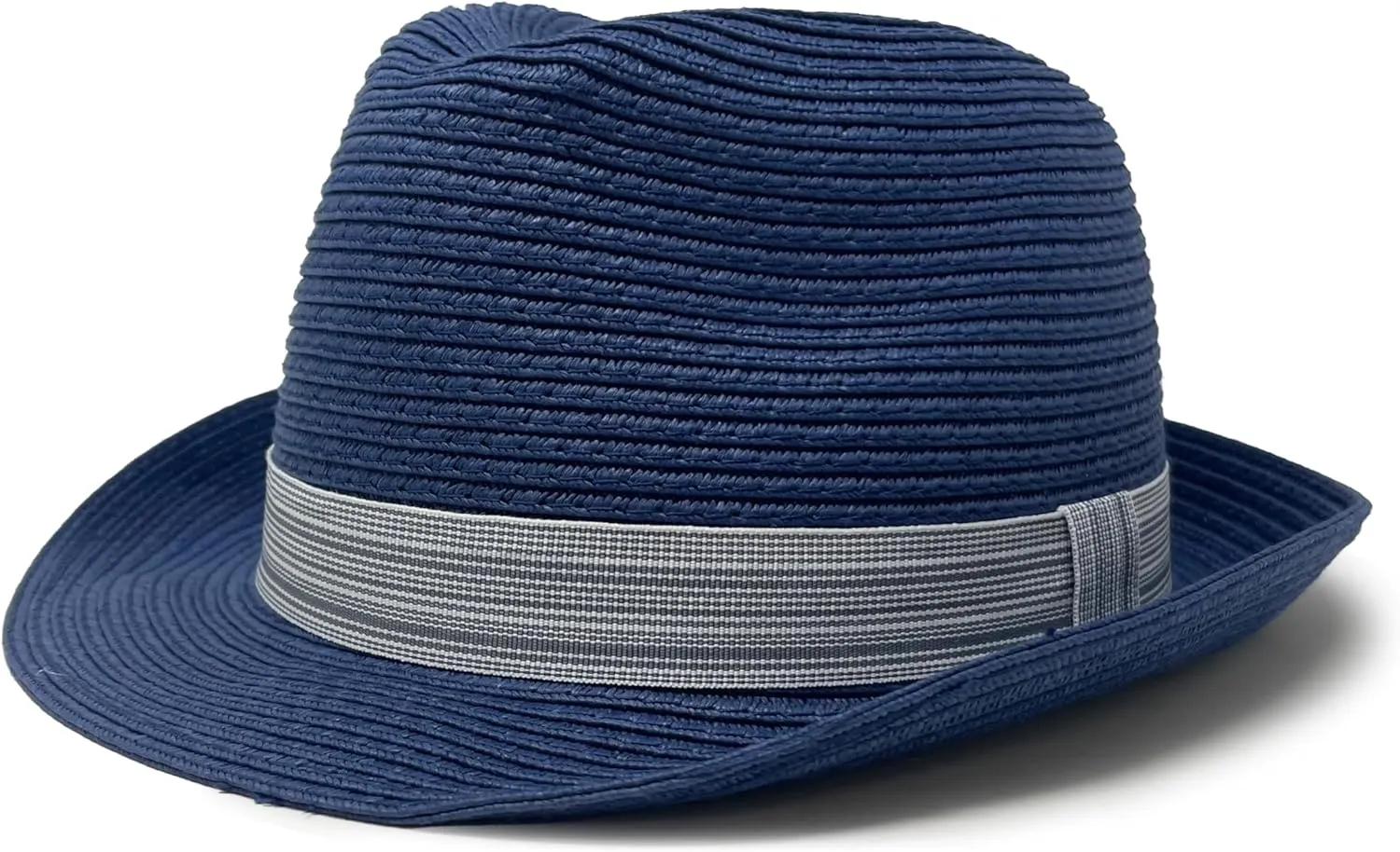Funky Junque Straw Fedora Hat Beach Summer Short Brim Packable Sun Trilby Unisex UPF 50 
