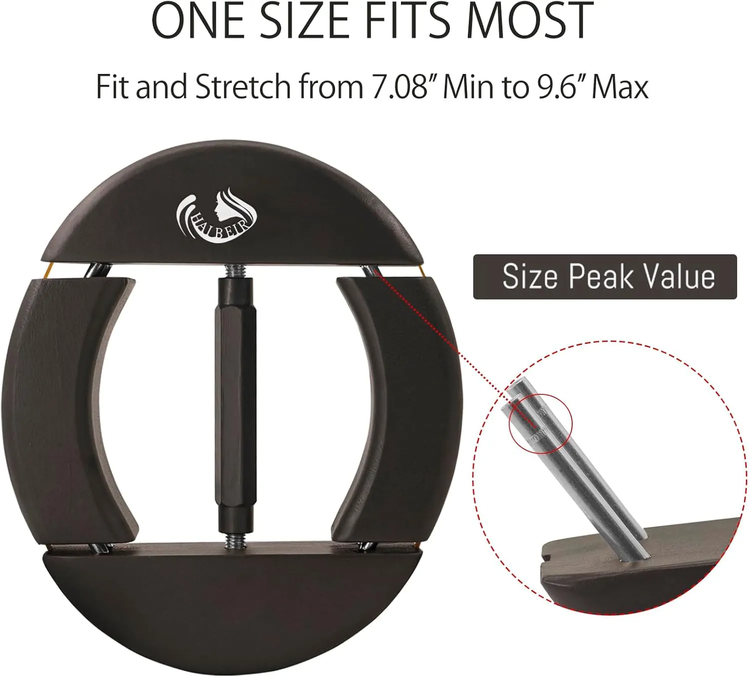 Hat Stretcher 4-Way Wooden Hat Stretcher for Adults One Size from 7.08'' to 9.6'',Simple & Easy to Use