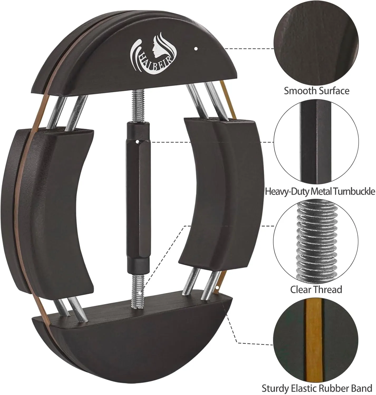 Hat Stretcher 4-Way Wooden Hat Stretcher for Adults One Size from 7.08'' to 9.6'',Simple & Easy to Use