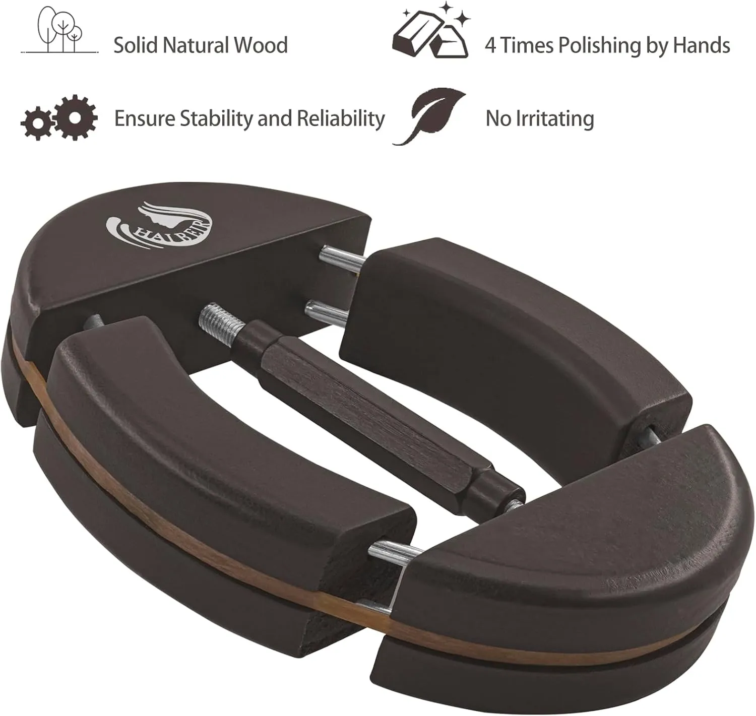 Hat Stretcher 4-Way Wooden Hat Stretcher for Adults One Size from 7.08'' to 9.6'',Simple & Easy to Use