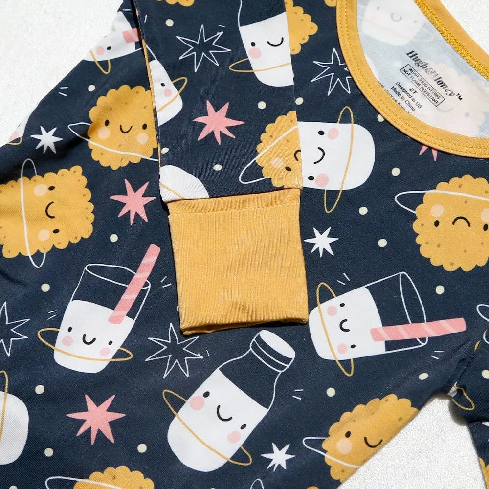 HUGH & HONEY SnugFlex Romper, Bamboo Viscose, Baby and Toddler Pajamas, No Zip with Convertible Hands and Feet Coverage