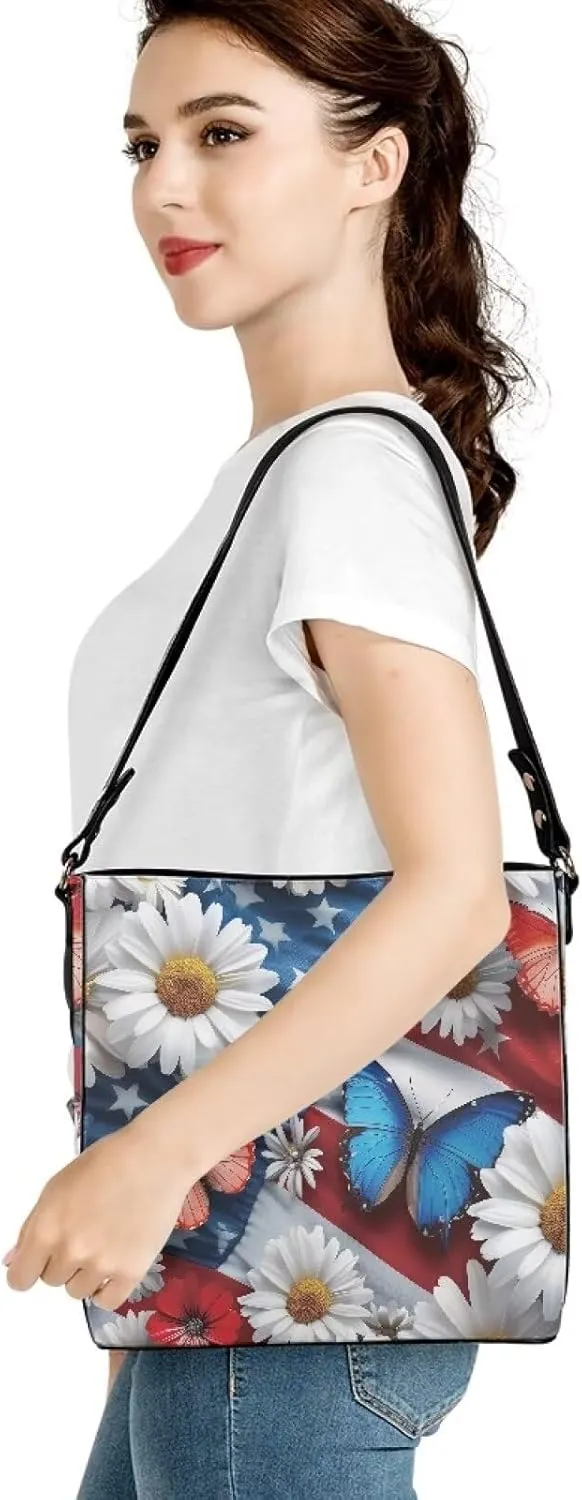 HUGS IDEA Women Hobo Bucket Satchel Bag Fashion Ladies Tote Handbag Cross Body Bags Cute Shoulder Purse