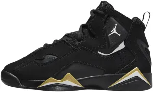 Jordan Big Kid's True Flight White/Black-Yellow Ochre (343795 107)