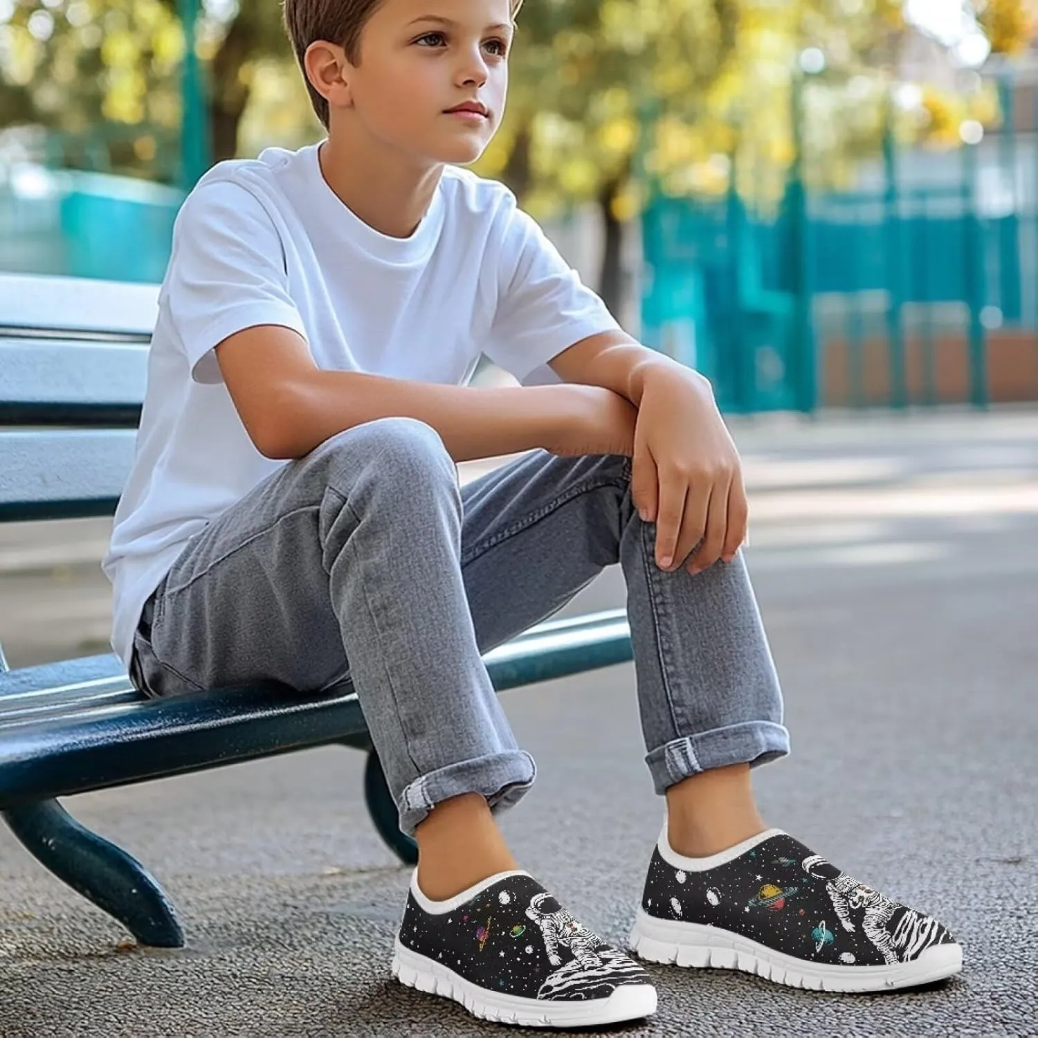 Kids Slip On Shoes Sneakers Boys Athletic Shoes Little Kids Gym Shoes
