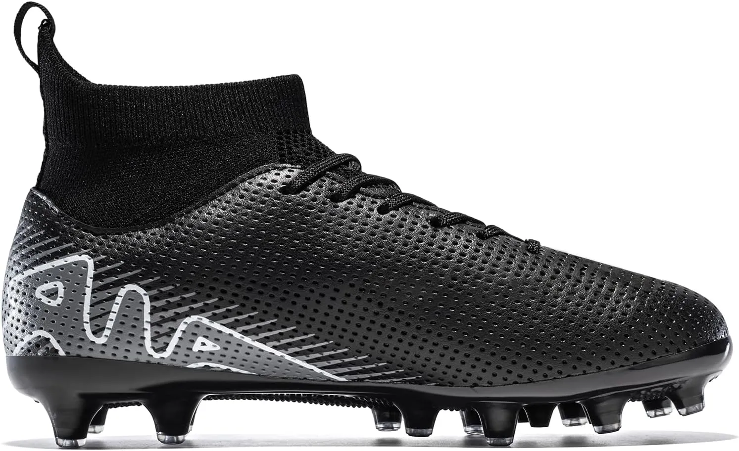 Kids Soccer Shoes-Firm Ground Soccer Cleats Boys Girls Athletic Outdoor Indoor
