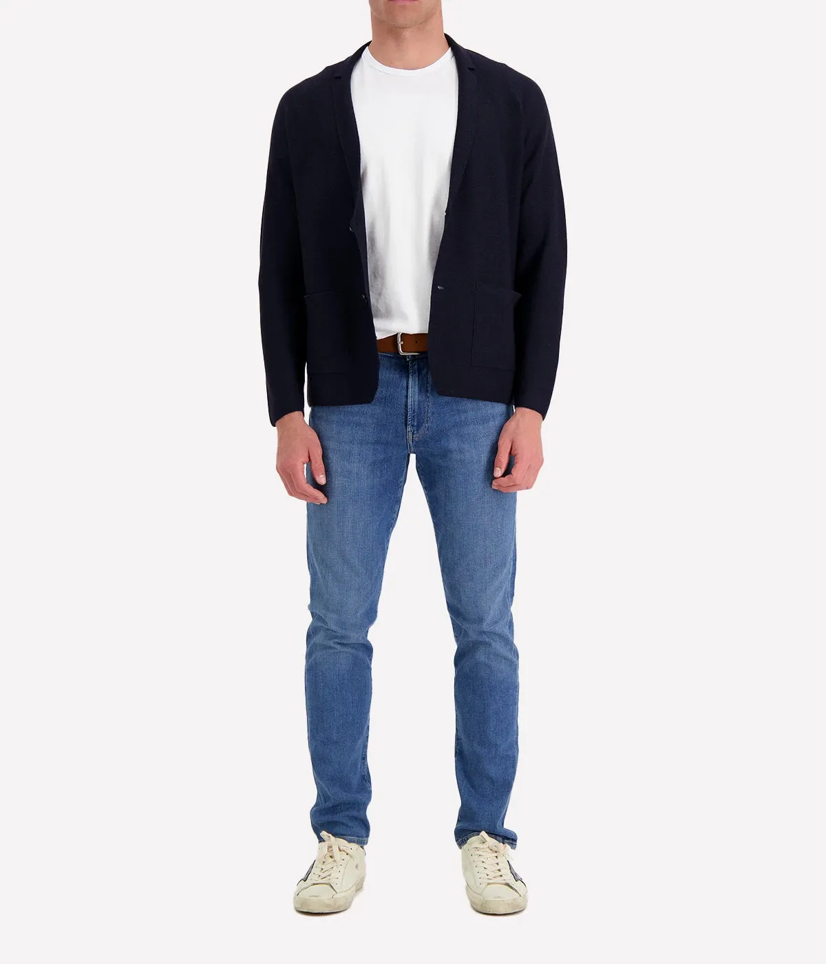 Knitted Jacket in Navy