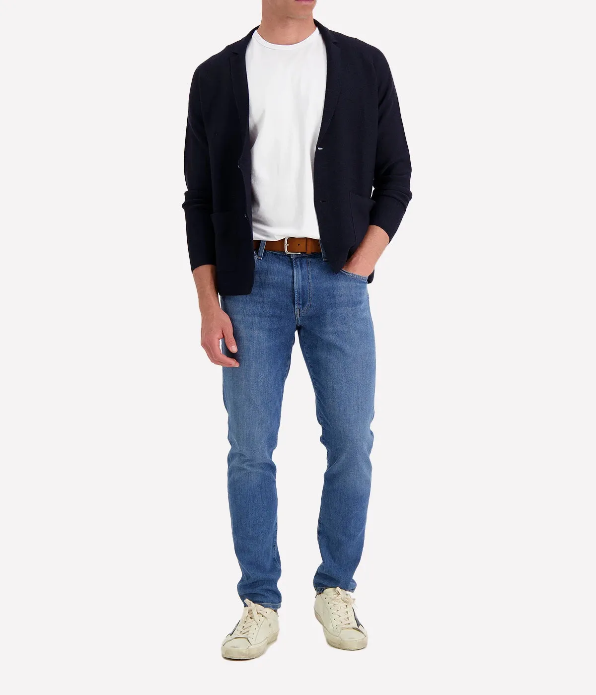Knitted Jacket in Navy