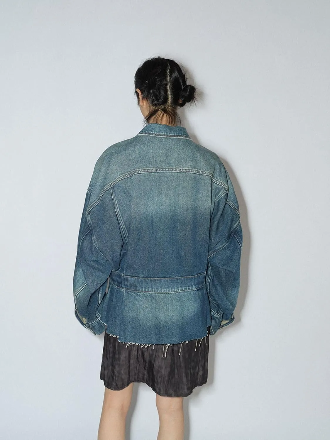 Ladies' Long Sleeve Outerwear Spring Denim Jacket