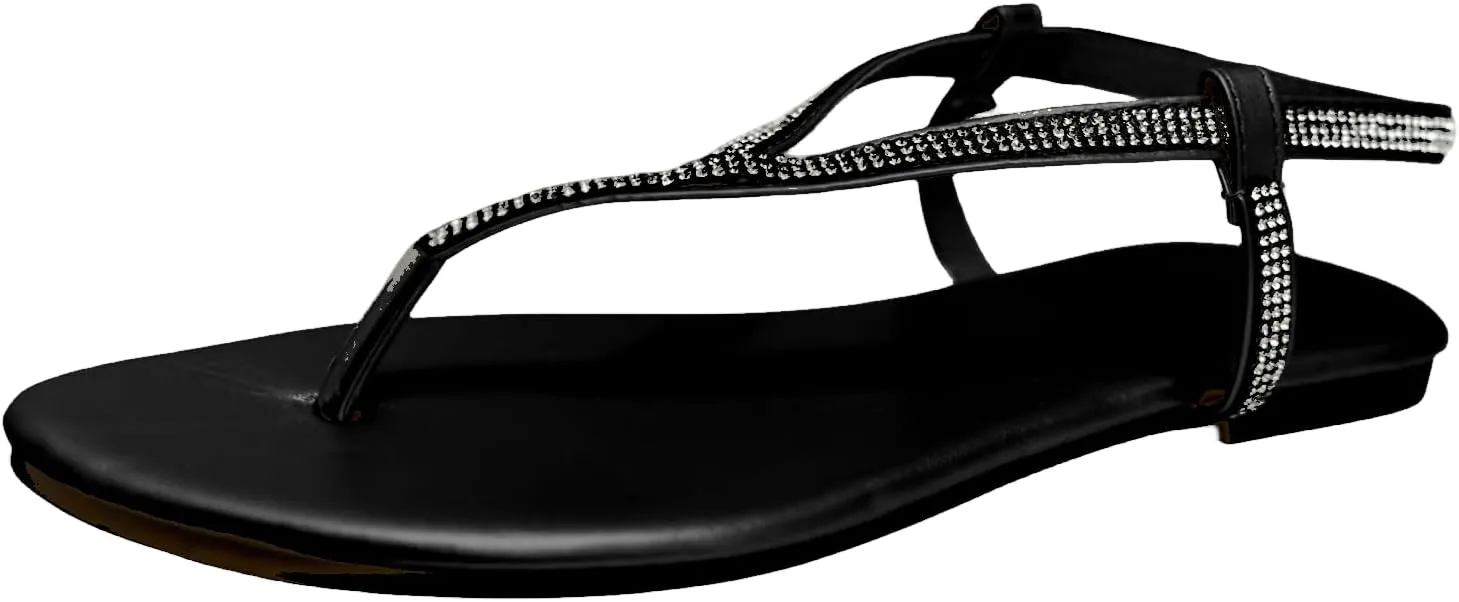 Ladmiple Sandals Women Comfortable Walking Round Open Toe Fashion Dressy Summer Flat Beach Shoes Casual Thong Flip Flops