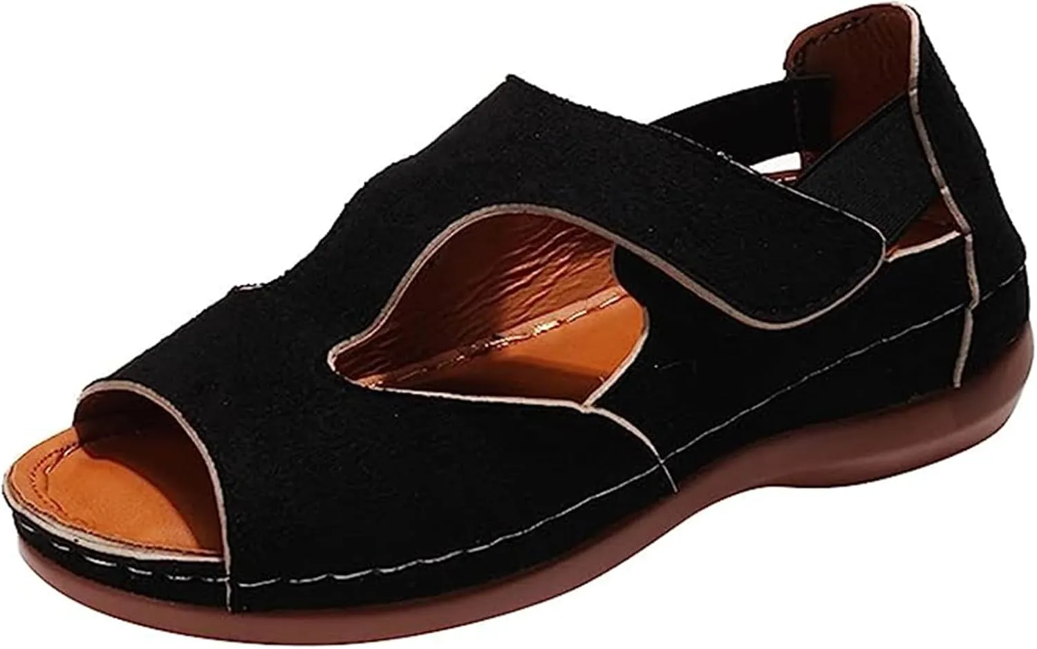 Ladmiple Womens Sandals Comfortable Summer Causal Flip Flops Arch Support Beach Roman Open Toe Orthopedic Sandal Outdoor