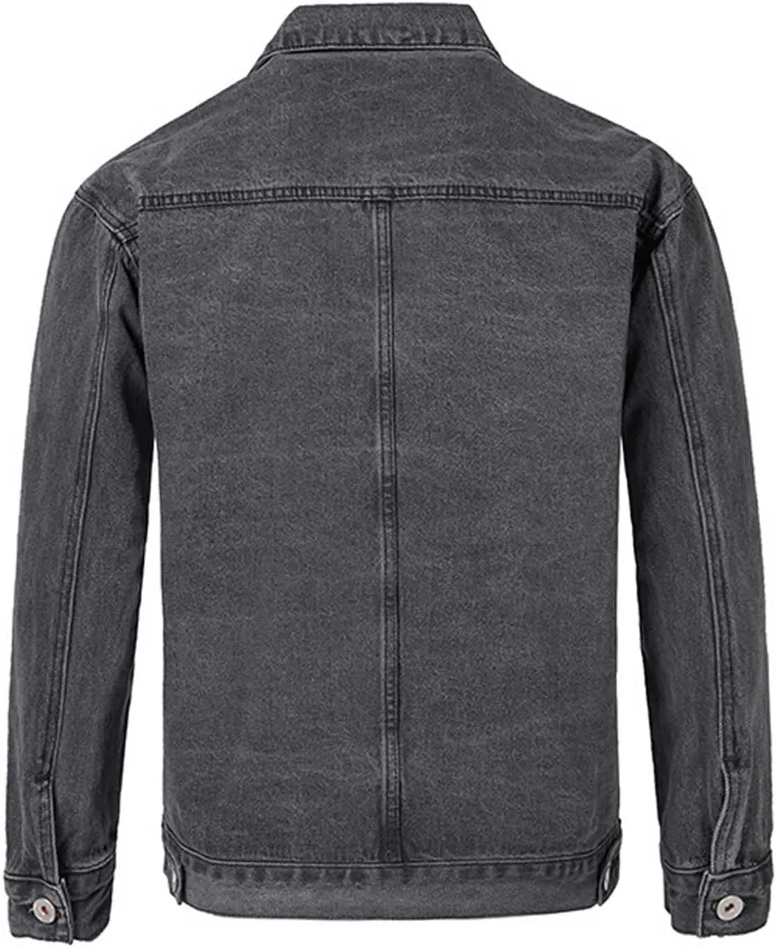 Mens Jean Jackets Casual Denim Coats Single Breasted Outerwear Fall Winter Clothes Trendy Turndown Jacket with Pocket