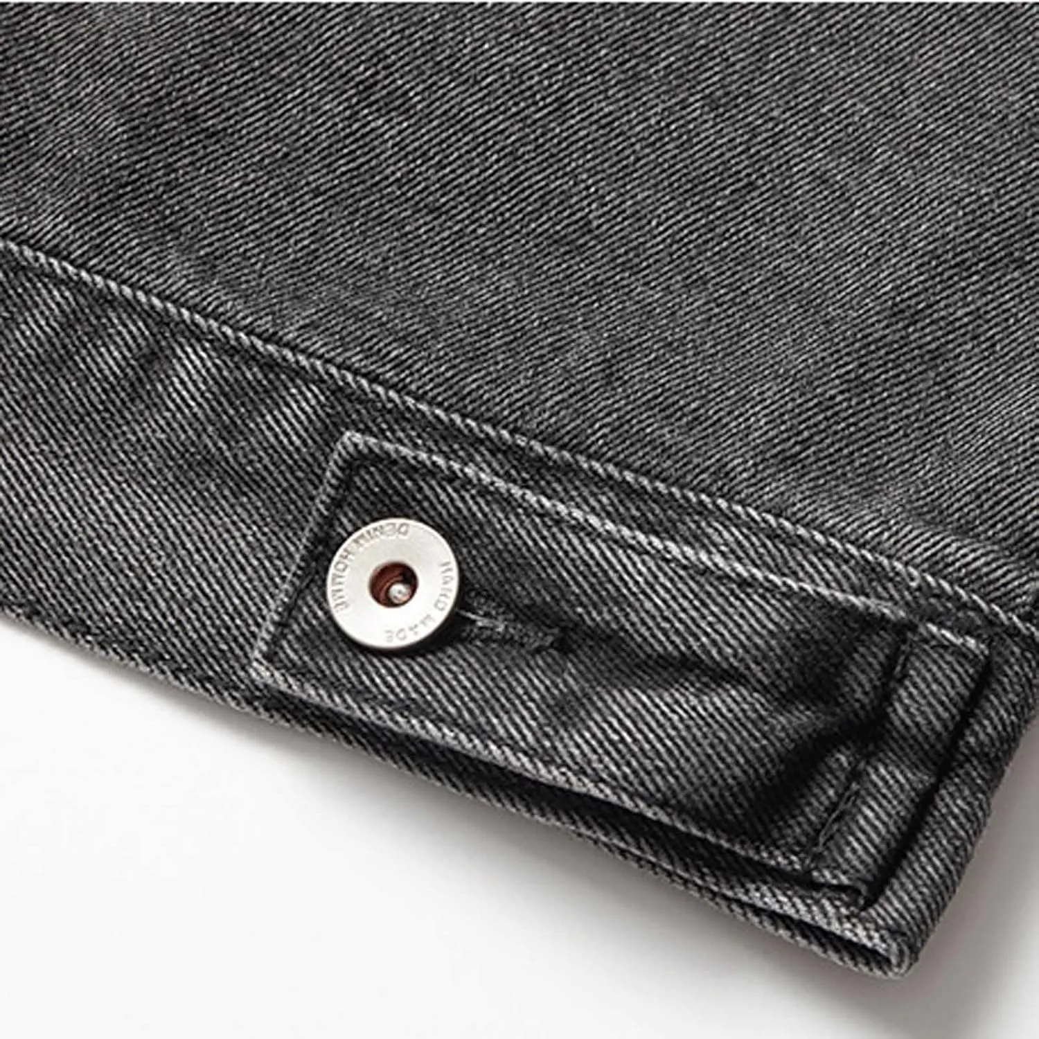 Mens Jean Jackets Casual Denim Coats Single Breasted Outerwear Fall Winter Clothes Trendy Turndown Jacket with Pocket