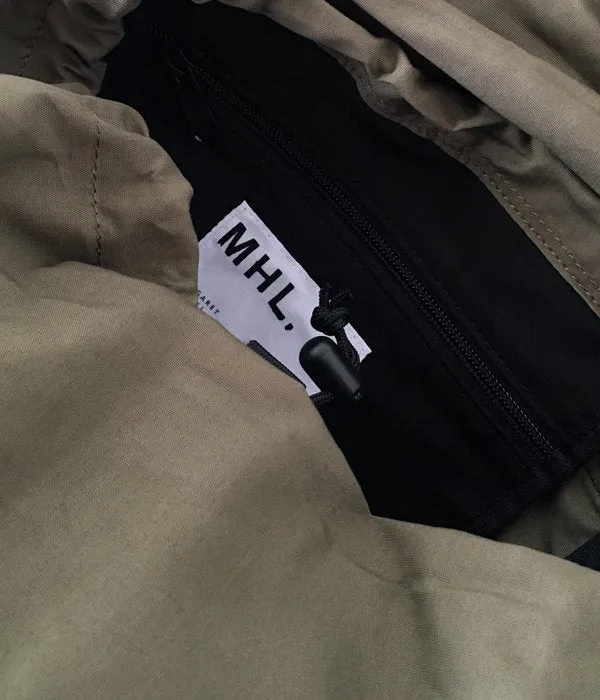 MHL./COTTON NYLON OXFORD BACK PACK (KHAKI)
