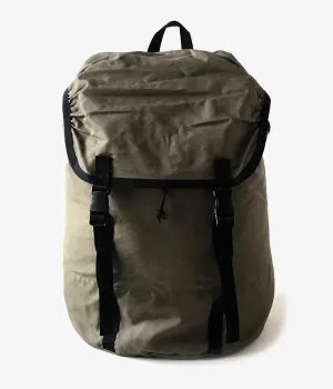 MHL./COTTON NYLON OXFORD BACK PACK (KHAKI)